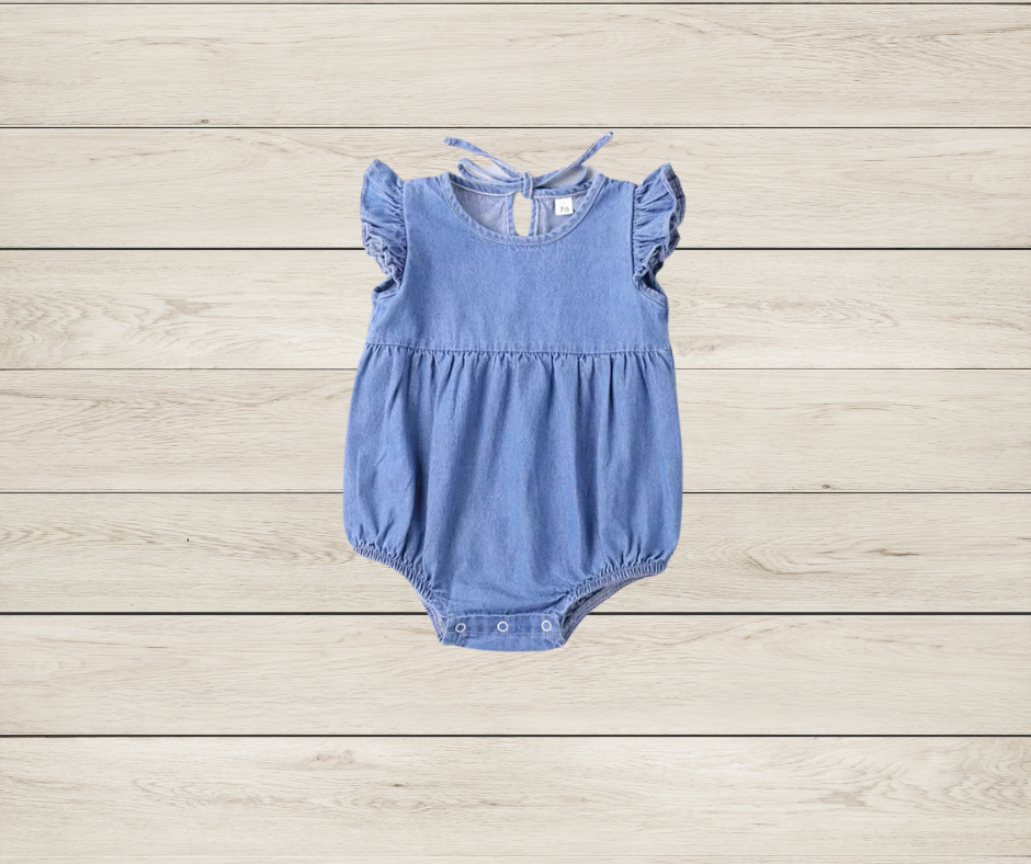 Denim Romper