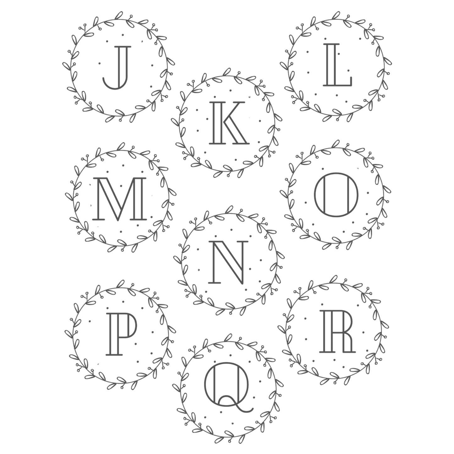 Christmas Initial Ornaments