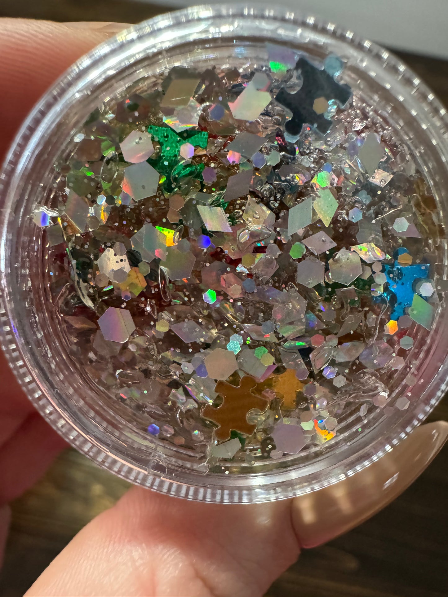 Autism awareness glitter