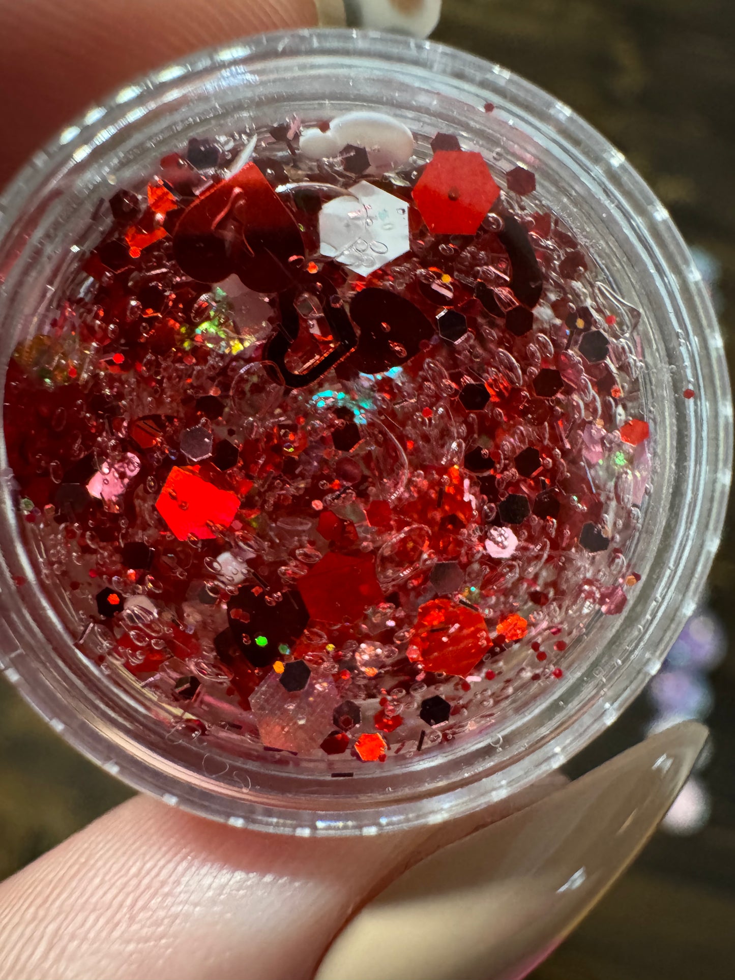 Valentine love glitter