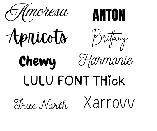 Font and designs