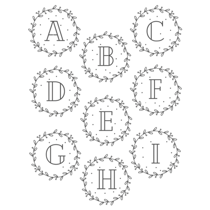 Christmas Initial Ornaments