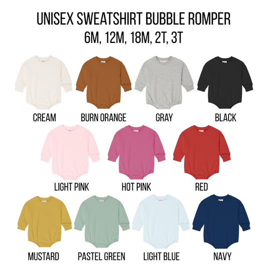 Unisex Sweatshirt Bubble Romper