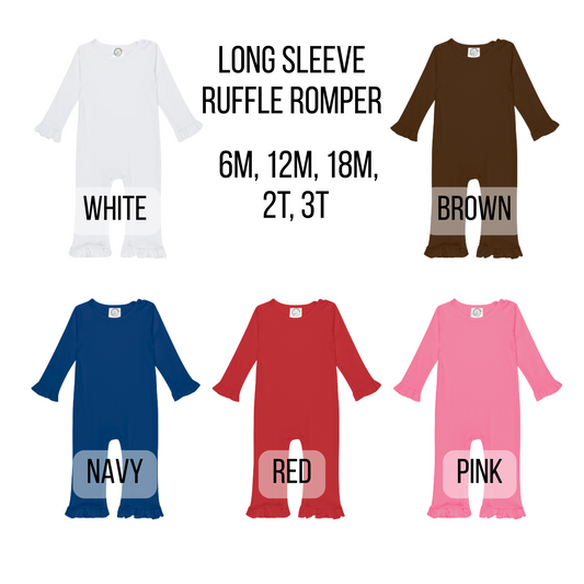 Long Sleeve Ruffle Romper