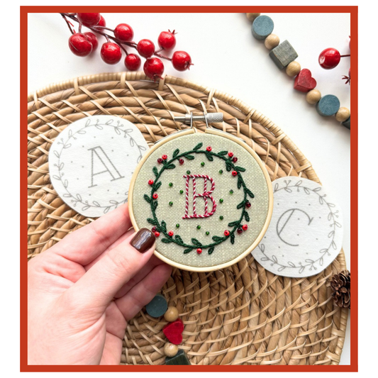 Christmas Initial Ornaments