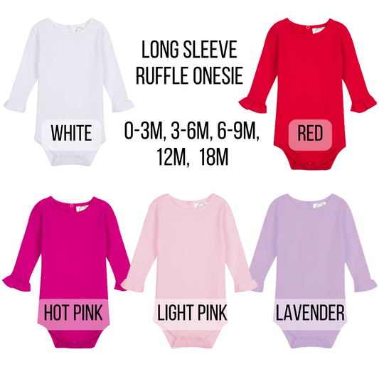 Long Sleeve Ruffle Onesies