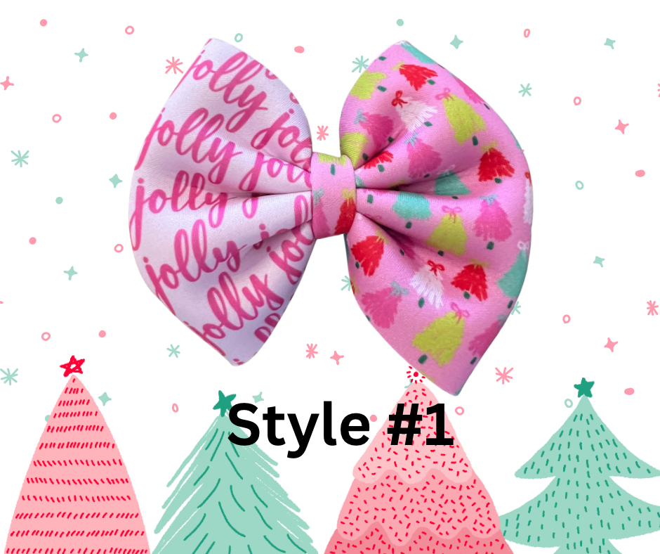 Christmas Neoprene Bow