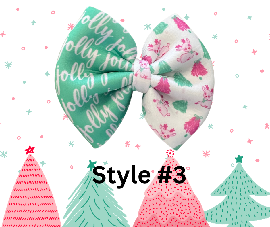 Christmas Neoprene Bow