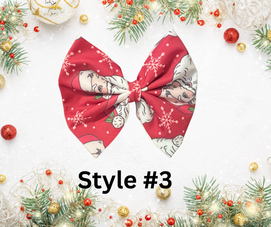 Double Brushed Polyester Christmas Bows