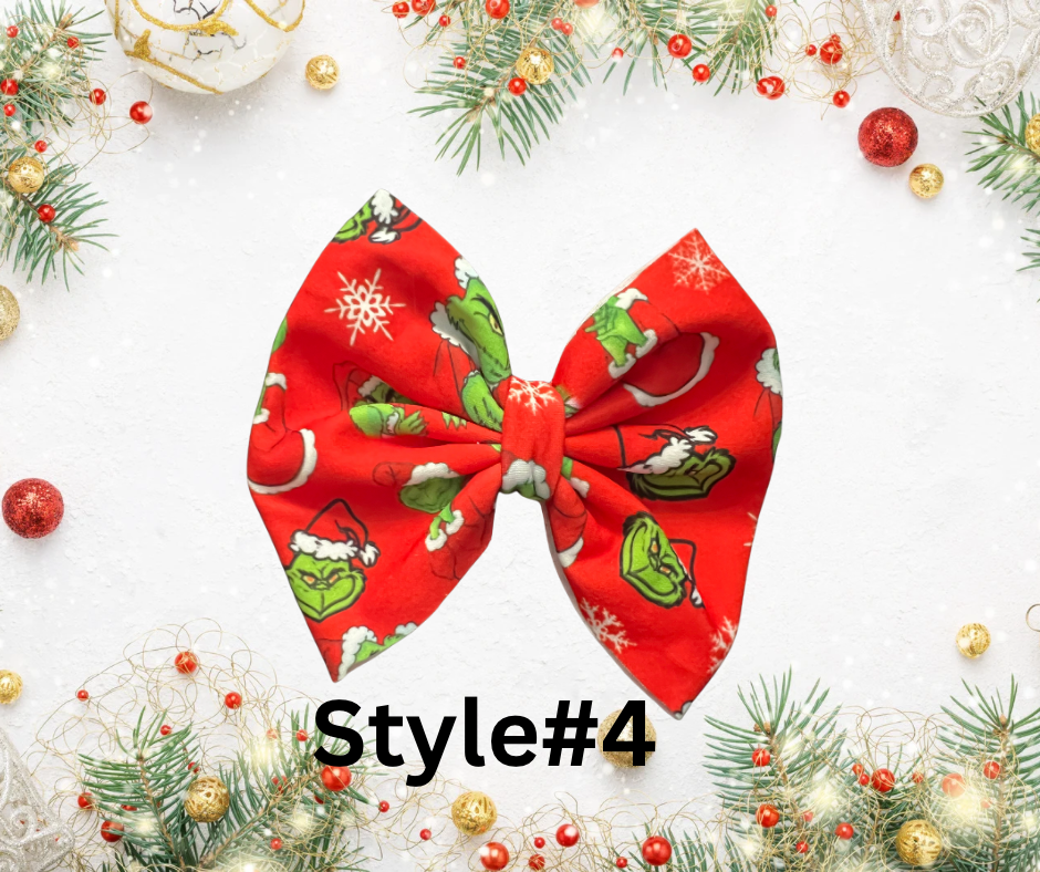 Double Brushed Polyester Christmas Bows