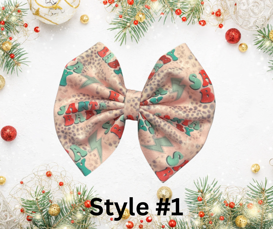 Double Brushed Polyester Christmas Bows