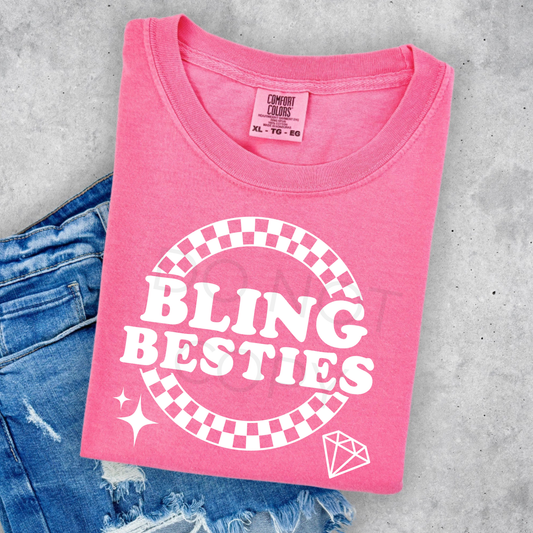 Bling Besties Tshirt - Front Logo Only
